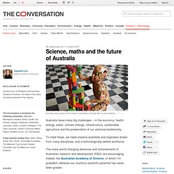 Science, maths and the future of Australia
