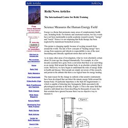 Science Measures the Human Energy Field