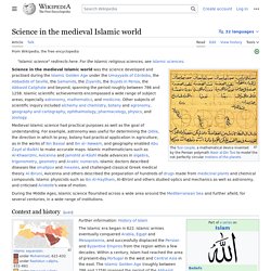 Science in the medieval Islamic world