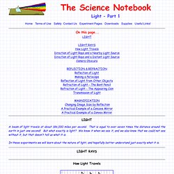 Science Notebook - Light 1