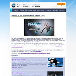US NSF - News - Science of the Olympic Winter Games