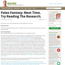 Science says the Paleo diet is bunk, right? Think again.