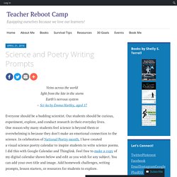 Science and Poetry Writing Prompts