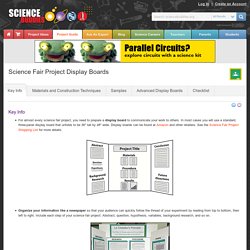 Science Fair Project Display Boards