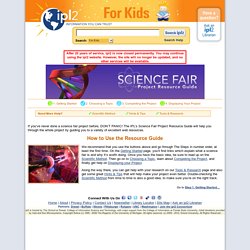 Science Fair Project Resource Guide