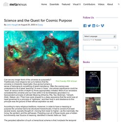 Science and the Quest for Cosmic Purpose
