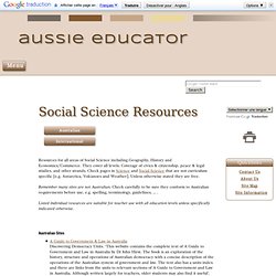 Social Science Resources