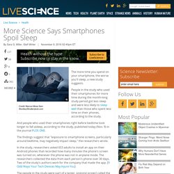 More Science Says Smartphones Spoil Sleep