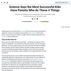4 Things the Parents of Successful Kids do Differently