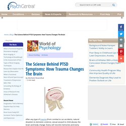 The Science Behind PTSD Symptoms How Trauma Changes The Brain World of Psychology