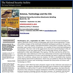 Science, Technology and the CIA