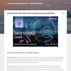 Lift Your Career with a Data Science Training Course and certification