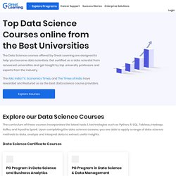 Top Data Science Courses online from the Best Universities