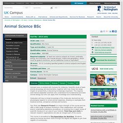 Animal Science BSc
