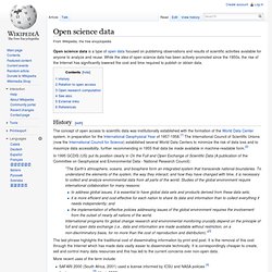 Open science data