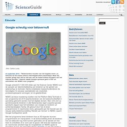 ScienceGuide: Google scheutig voor bètavernuft