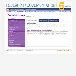 Research and Documentation Online 5th Edition