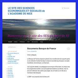 LE SITE DES SCIENCES ECONOMIQUES ET SOCIALES de L'ACADEMIE DE NICE