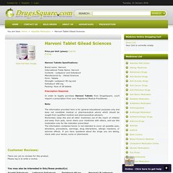 Harvoni Tablet Gilead Sciences - Hepatitis - DrugsSquare.com