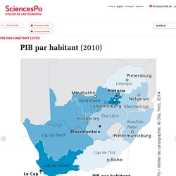 Afrique du Sud - PIB par habitant (2010)