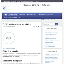 Sciences de la vie et de la Terre - THYP : un logiciel de simulation