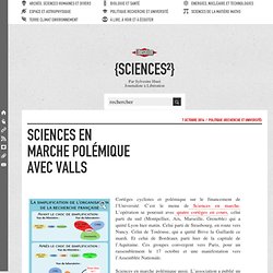 Sciences en marche polémique avec Valls