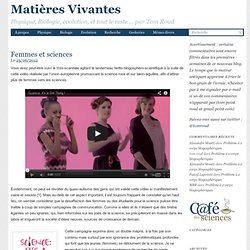 [French] Femmes et sciences