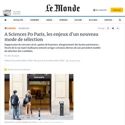 A Sciences Po Paris, les enjeux d’un nouveau mode de sélection