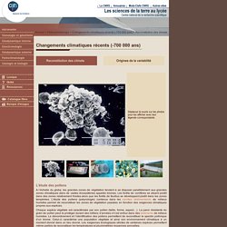Images - Les Sciences de la Terre au lycée - Paléoclimatologie