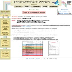 Sciences physiques et chimiques - Académie de Dijon