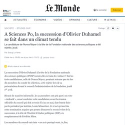 A Sciences Po, la succession d’Olivier Duhamel se fait dans un climat tendu