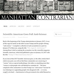 Scientific American Goes Full Anti-Science