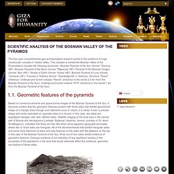 Scientific analysis of the Bosnian Valley of the Pyramids