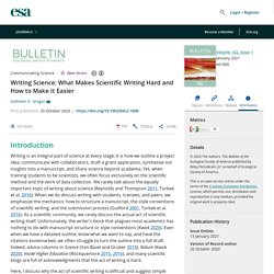 Writing Science: What Makes Scientific Writing Hard and How to Make It Easier - Grogan - 2021 - The Bulletin of the Ecological Society of America