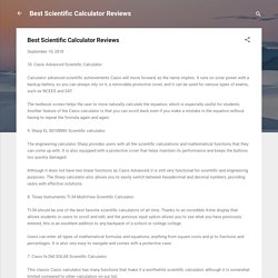 Best Scientific Calculator Reviews