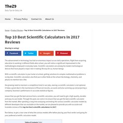 Top 10 Best Scientific Calculators In 2017 Reviews