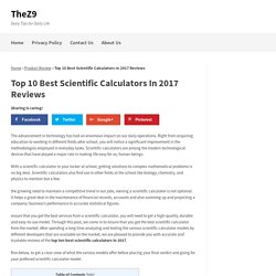 Top 10 Best Scientific Calculators In 2017 Reviews