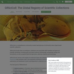 GRSciColl: The Global Registry of Scientific Collections