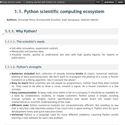 1.1. Python scientific computing ecosystem — Scipy lecture notes