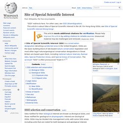 Site of Special Scientific Interest