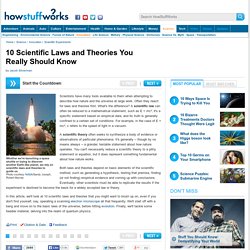 10 Scientific Laws and Theories You Really Should Know - HowStuffWorks