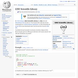 GNU Scientific Library