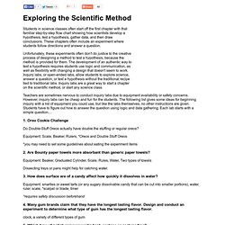 Scientific Method Experiments