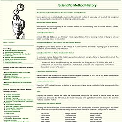 Scientific Method History