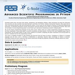 Advanced Scientific Programming in Python [start]
