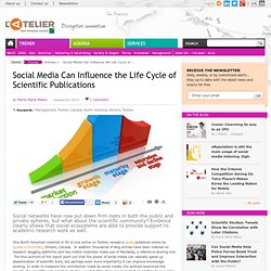 Social Media Can Influence the Life Cycle of Scientific Publications
