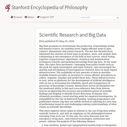 Scientific Research and Big Data