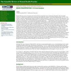 Scientific Review of Mental Health Practice