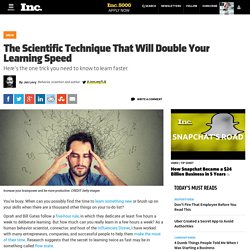 The Scientific Technique That Will Double Your Learning Speed