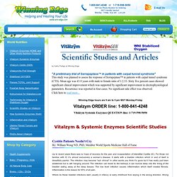 Scientific Studies on Vitalzym Systemic Enzymes